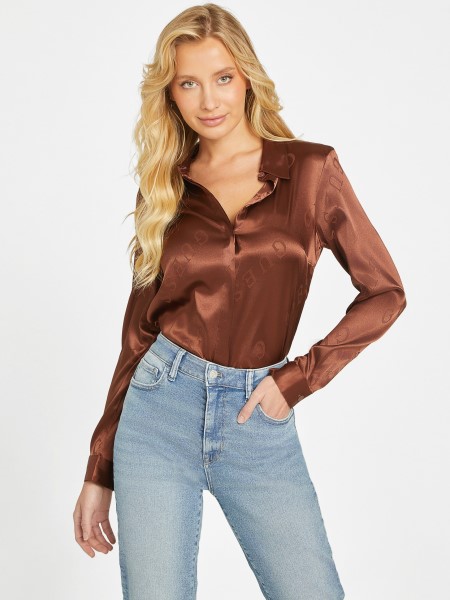 Hickory Manor Hiszem Galina Logós Szatén Ing