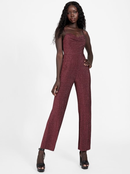 Kacy Lurex Cowl Nyakú Jumpsuit Hiszem Misztikus Bor