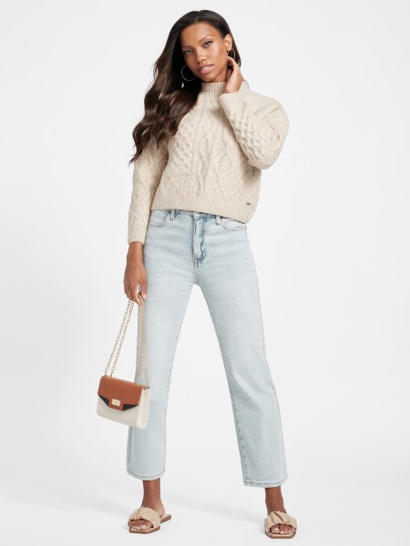 Eco Jolene Ultra Magas, Egyenes Farmer Könnyű Mosás Tipp