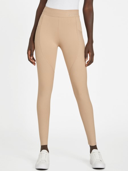 Bársony Taupe Guess Ikram Aktív Leggings