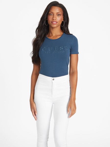 Sötétkék Fiord Lizza Hímzett Logó Póló Tipp