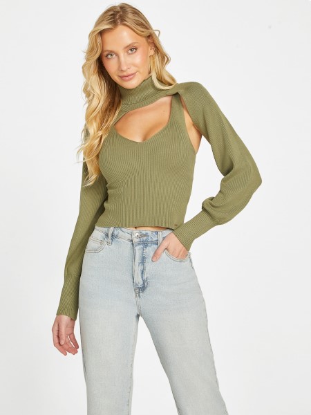 Guess Isle Wash 32'' Eco Effie Bolero Pulóver Szett