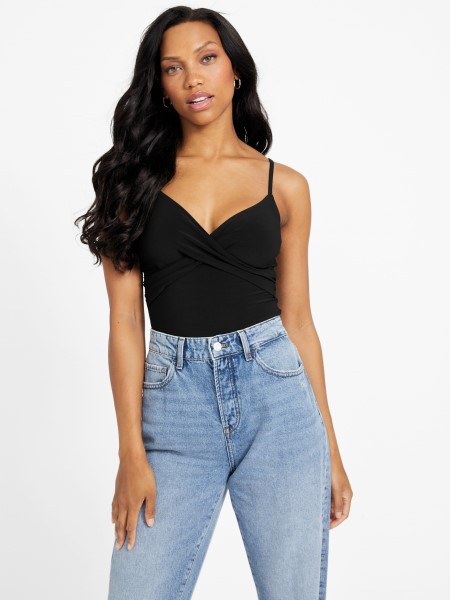 Koromfekete Hiszem Gil Virágos Body