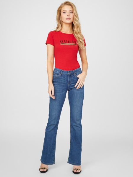 Sterling Flitteres Póló Rögbi Piros Tipp