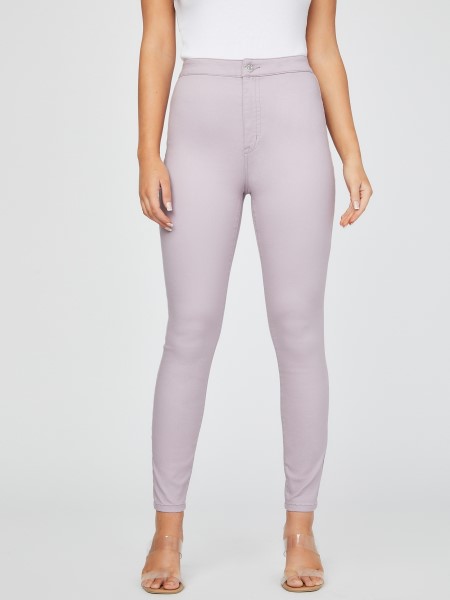 Nova Szuper Magasra Nőtt Vékony Farmer Poros Lila Tipp