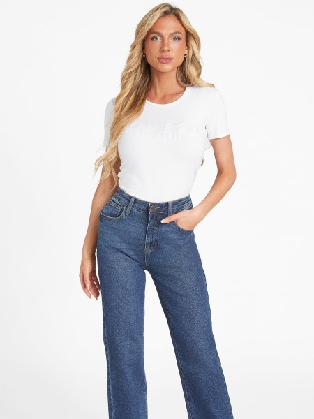 Lizza Hímzett Logós Póló, Tiszta Fehér