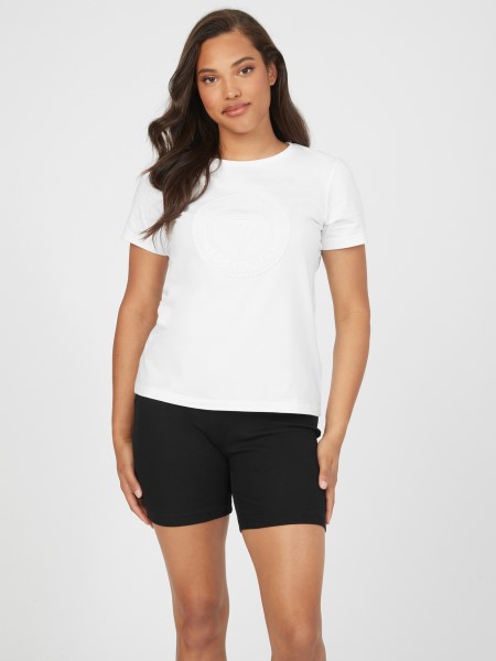 Hiszem Tiszta Fehér Bria Logós Póló