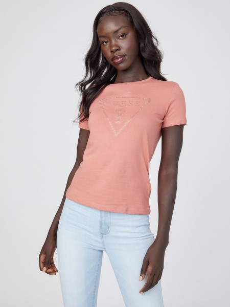 Hiszem Zillah Strassz Logó Póló Piros Glen