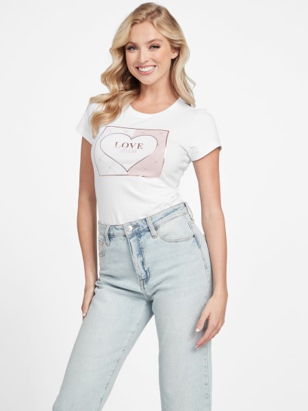 Gondolom Tiszta Fehér Eco Lourdes Logós Póló