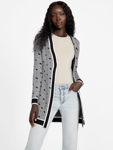 Hiszem Koromfekete Több öko Cachet Logós Kardigán