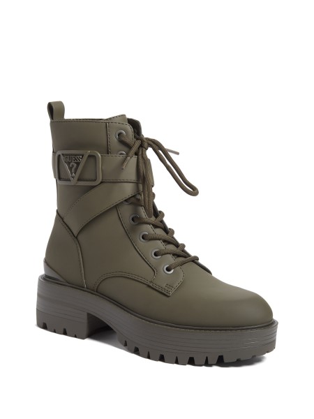 Poros Zöld Lapos Harci Csizma Kitalálni