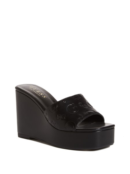 Fekete Stacee Dombornyomott Logó ékek Kitalálni