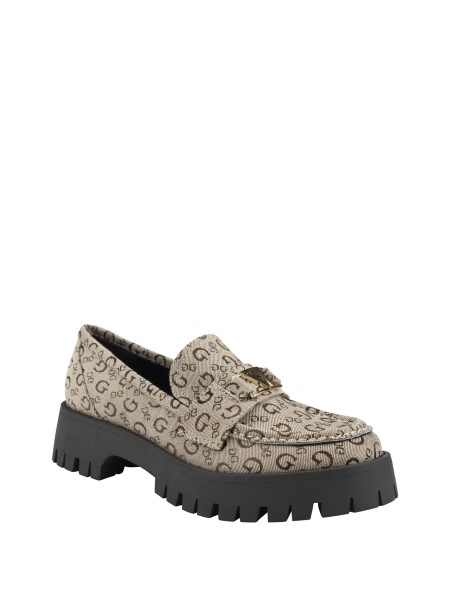 Hiszem Végre Logó Chunky Platform Loafers Lt Barna