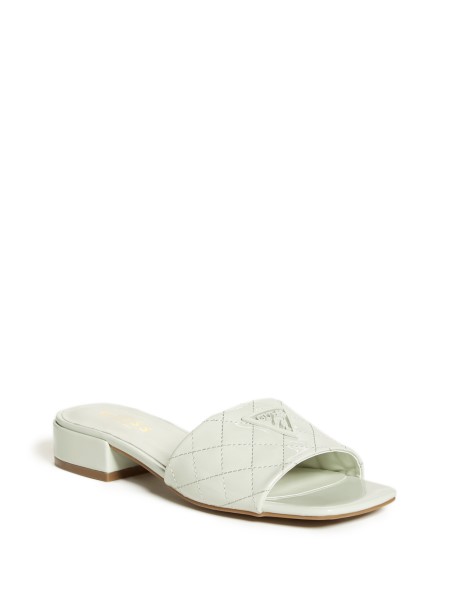 Zöld Patent Hiszem Talia Háromszög Logó Sarok Csúszik