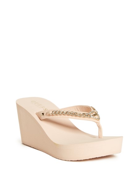 Világos Rózsaszín Hiszem Sagey Lánc Platform Papucs