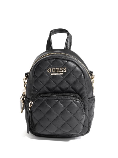 Fekete Guess Evan Steppelt Mini Crossbody Hátizsák