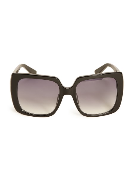 Hiszem Strassz Logó Műanyag Négyzet Alakú Napszemüveg Ezüst