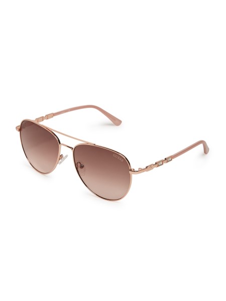 Hiszem Aviator Baguette Fém Napszemüveg Rosegold