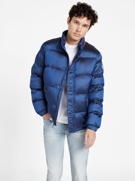 Eco Angelus Color-block Pufferkabát Hiszem Királykék