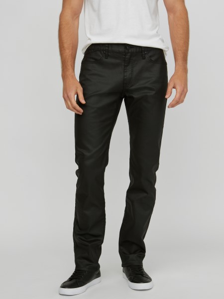 Hiszem, Fekete Bevonatú 32-es Beülős Harlem Ultravékony Bevonatos Cipzáras Farmernadrág