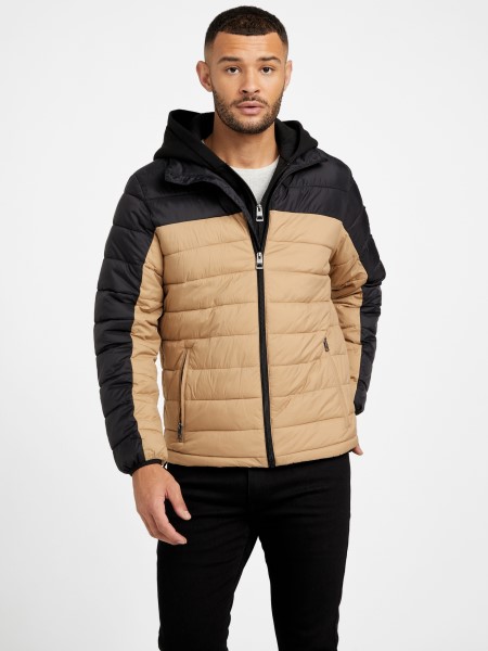 Hampton Puffer Kabát Jet Black/taupe Hiszem