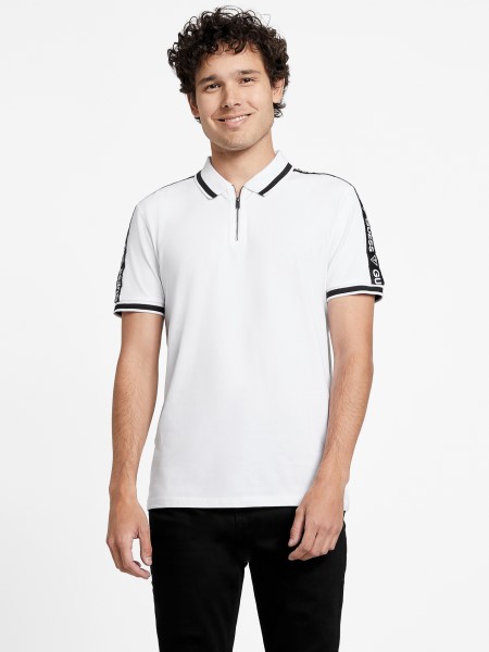 Hiszem Tiszta Fehér Eco Jon Zip Polo