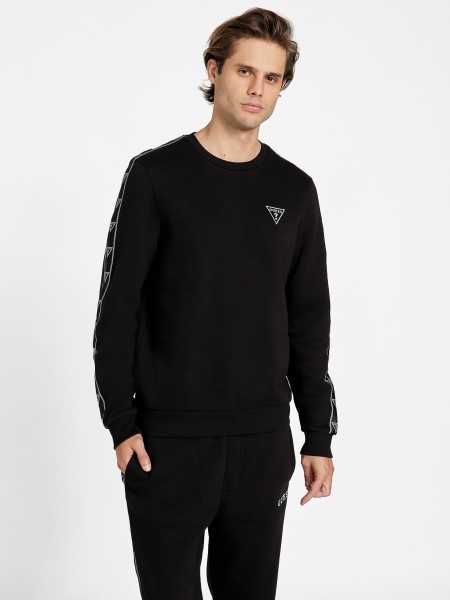 Jet Black Dover Logó Crewneck Pulóver Hiszem