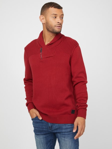 Vörös Noir Kelyhes Kendő Pulóver Tipp