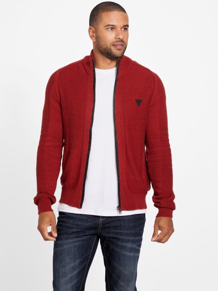 Hiszem, Vörös Noir Chet Gúnynyakú Pulóver