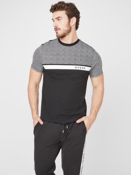 Hiszem Martyn Color-block Tee Jet Fekete Multi