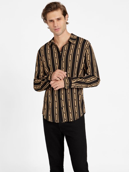 Koromfekete Guess Wiler Láncgrafikus Ing