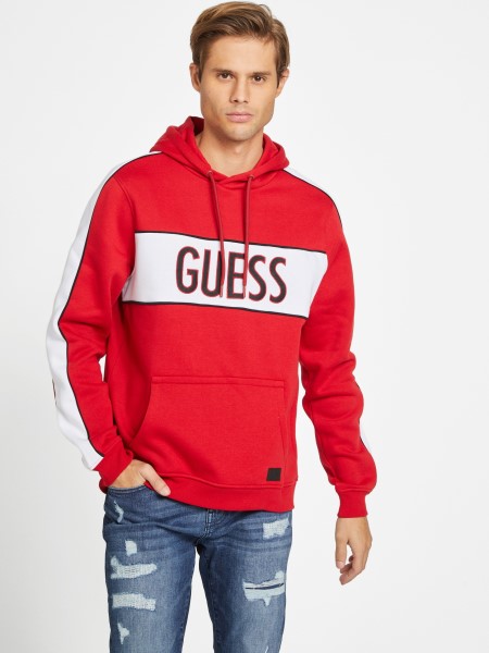 Iben Hoodie Guess Varsity Piros