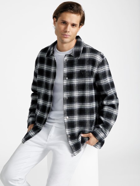 Jet Black Multi Guess Garlan Kockás Ing Kabát