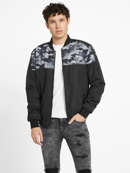 öko Frottír Repülő Dzseki Guess Camo Multi