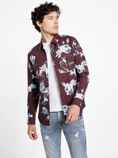 Marmont Vörös Guess Nate Virágos Ing