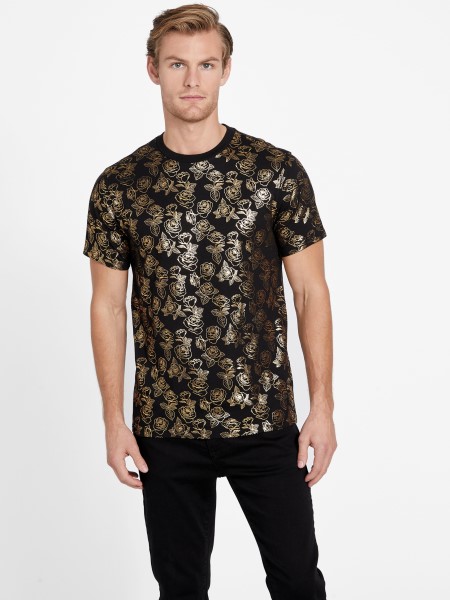 Koromfekete Dustie Rose Crewneck Póló Találgatás