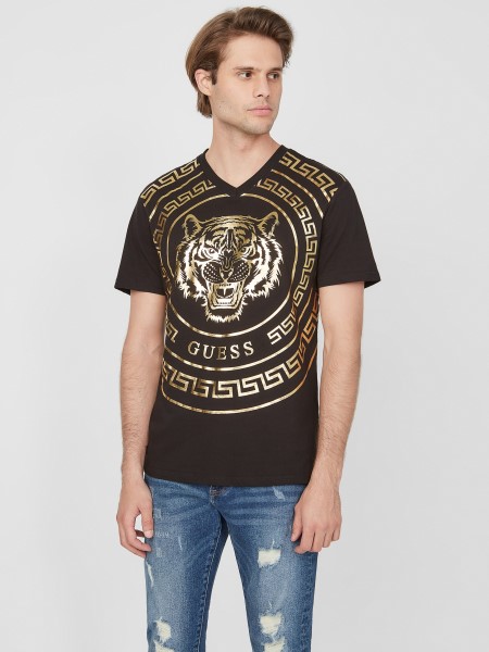 Koromfekete Hiszem Griff Tigris Póló