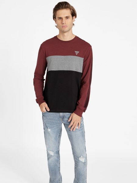 Marmont Red Multi Eco Arto Color-block Crewneck Pulóver Tipp
