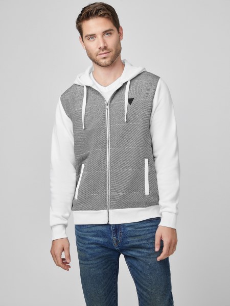 Tiszta Fehér Tipp Lanter Polár Kapucnis Pulcsi