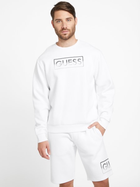 Hartley Crewneck Pulóver Tiszta Fehér Találgatás