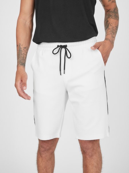 Hiszem Andrew Logós Szalagos Rövidnadrág Alabástrom Fehér