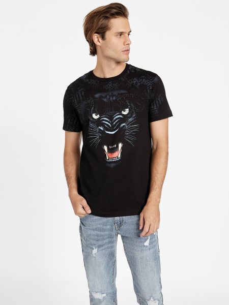Hiszem, Vaughn Graphic Crewneck Tee Jet Black