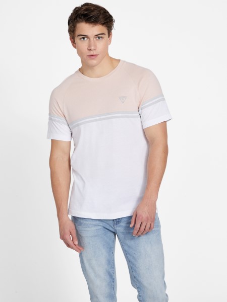 Eco Kido Color-block Tee Gőz Rózsa Tipp