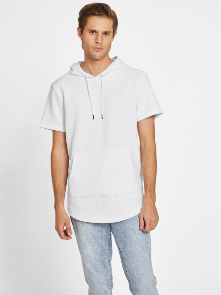 Hiszem, Nate, Rövid Ujjú Kapucnis, Tiszta Fehér