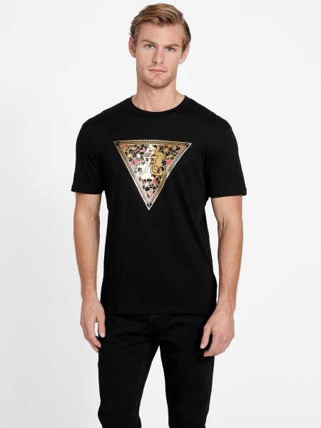 Hiszem, Trenton Crewneck Póló Jet Fekete