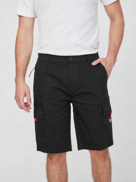 Pryer Cargo Shorts Tipp Koromfekete