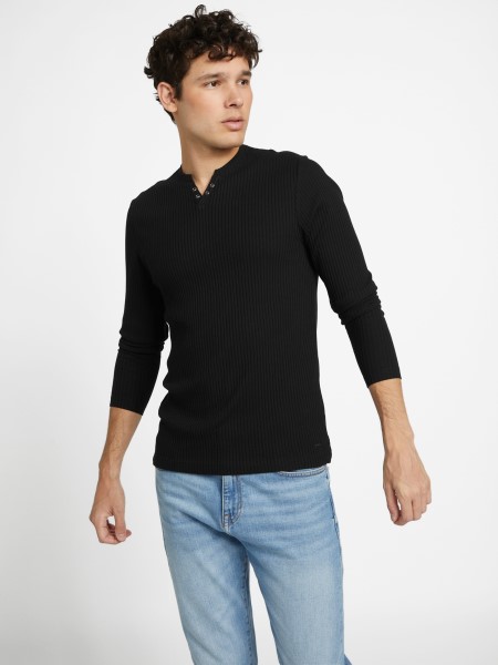 Hiszem Benny Hasított Ing Koromfekete