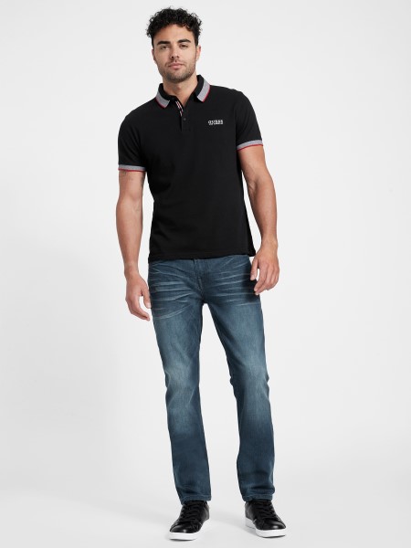 Természetes Mosás Delmar Slim Egyenes Farmer Sötét Hiszem