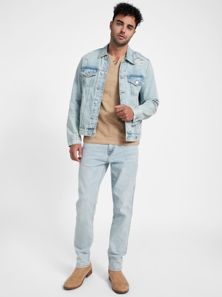 Könnyű Mosás Guess Nicks '90-esbeli évek Egyenes Farmer