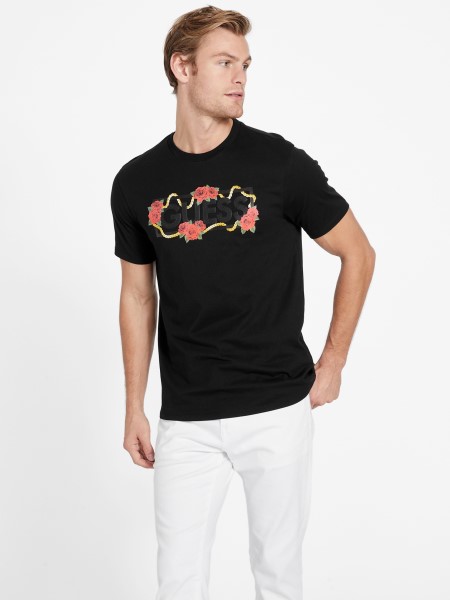 Jet Black Eco Shawne Logó Póló Tipp